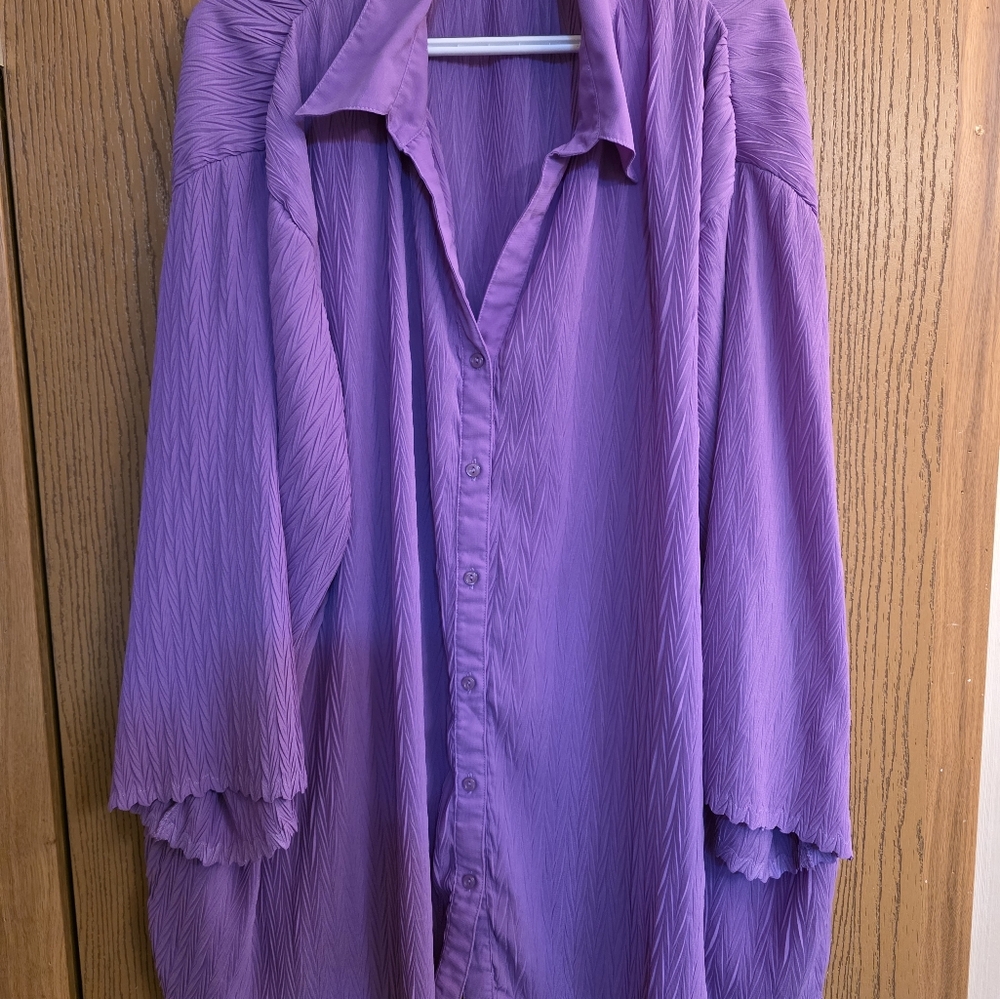 Penningtons Purple Blouse 5X